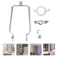 thumbnail image 3 of Shisuyan Silver Metal Lamp Shade Holder and Finial Kit for Light Use with Wear Resistant Design 1 Set, 3 of 8