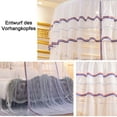 thumbnail image 3 of Bed Canopy Lace Mosquito Net For Girls, Tent Mesh Canopies Lace Dome Curtain Drapes Home & Travel, 120*270*1200Cm - white, 3 of 5