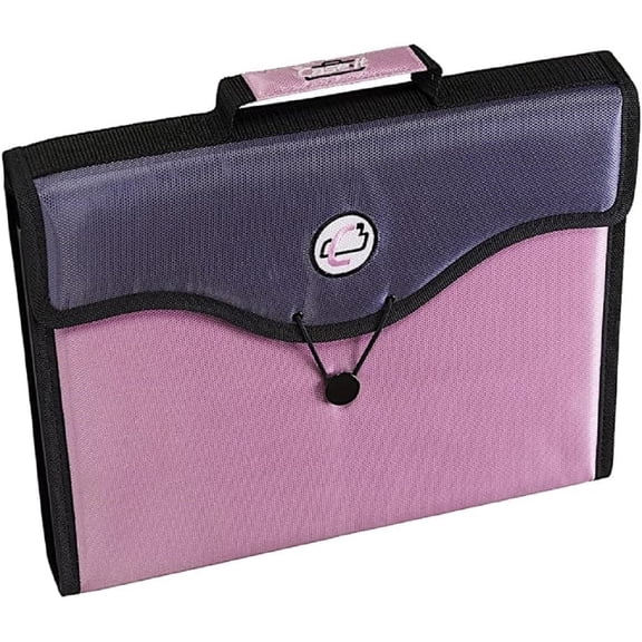Case-it 13-Pocket Expanding File with Handle and Shoulder Strap, EFF-30 Pink