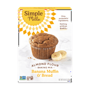 Simple Mills Almond Flour Banana Muffin and Bread Mix, Gluten-Free Baking Mix, 9 oz
