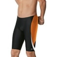 thumbnail image 3 of Speedo Men's Edge Splice Jammer Swimsuit (Black/Orange, 22), 3 of 3