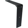 thumbnail image 5 of Ekena Millwork 2 1/2"W x 12"D x 10"H Countertop Support Steel Heavy Duty Bracket w/ Gusset, Powder Coated Black, 5 of 10