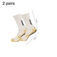 thumbnail image 2 of Desiderio 2 pares de calcetines deportivos antideslizantes para niños con agarre de goma antideslizante para fútbol, rugby, baloncesto, correr, yoga, 2 of 5