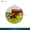 thumbnail image 3 of Hanging Dial Thermometer - Weather Thermometers for Indoor and Outdoor Use, Large 12.5 Inch Diameter, Easy-to-Read Numbers, Horse and Foal, 3 of 7