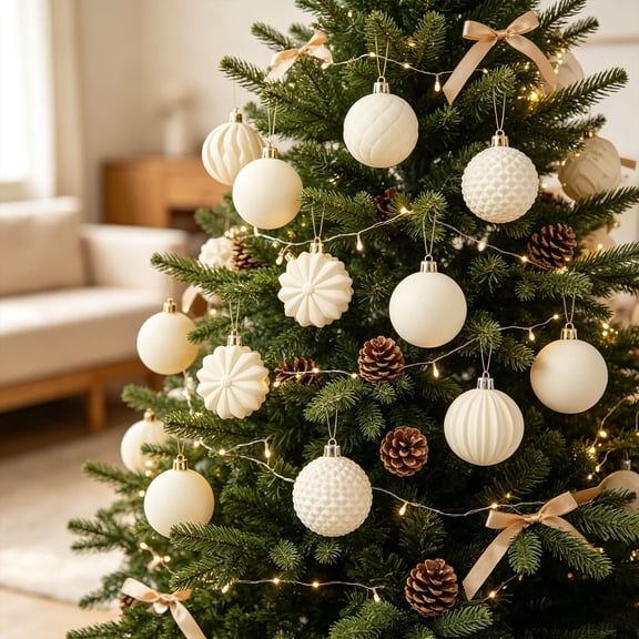 Dgankt Christmas Ornaments Christmas Ball Decorations Set Shatterproof Christmas Tree Hanging Balls Hanging Ornament for Indoor Xmas Hol
