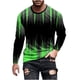 thumbnail image 2 of Blusas y camisas de manga larga con cuello redondo para hombre, blusa informal de manga larga con cuello redondo y estampado., 2 of 5