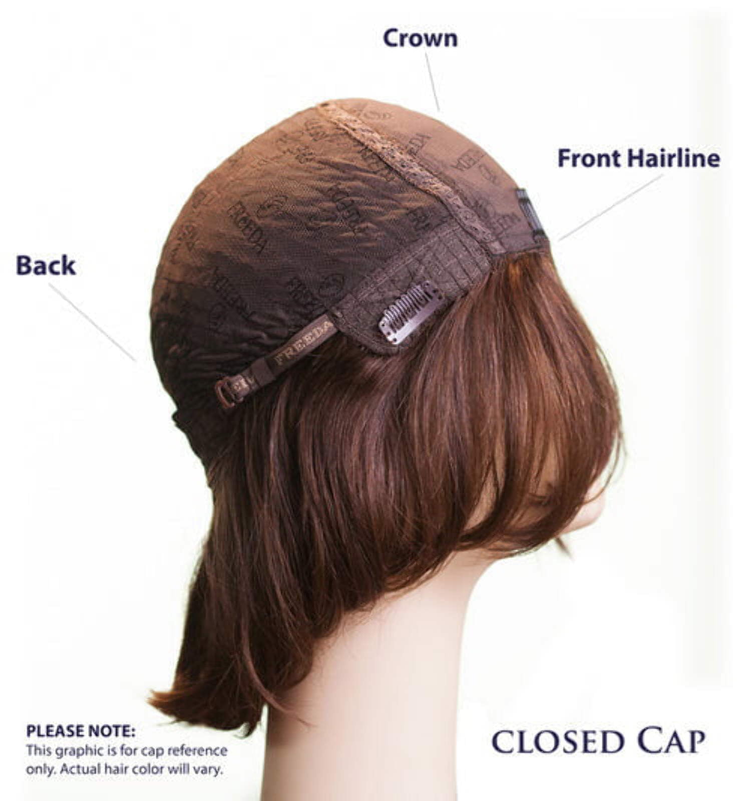 European Human Hair Freeda Wig Regina Light Brown With Blonde Highlights Multi Skin Top Size X-L