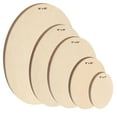 thumbnail image 2 of Da Vinci Pro Birch Wood Oval Panel 3/4" Deep –  8x10", Pack of 4 - Textured, Warp Resistant, Lightweight & Rigid Oblong Panel – Perfect for Mounting Sanded Pastel or Watercolor Paper, Linen or Canvas, 2 of 7