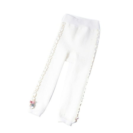 

Qudderr 6M-5T Girls Fleece Leggings for Toddler Kids Winter Tights Little Girls Winter Thick Bottoms Pants for Baby