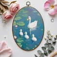 thumbnail image 7 of Duck Canvas Wall Art Ducks Water Lilies Vintage Duck Countryside Pond Nursery Bedroom Bathroom Oval Framed Canvas Prints Vintage Wall Hanging Decor for Home Decorations 8.6"x11.4", 7 of 7