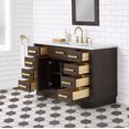 thumbnail image 4 of Water Creation Chestnut 48" Wood Single Bathroom Vanity in Brown Oak/Gold, 4 of 9