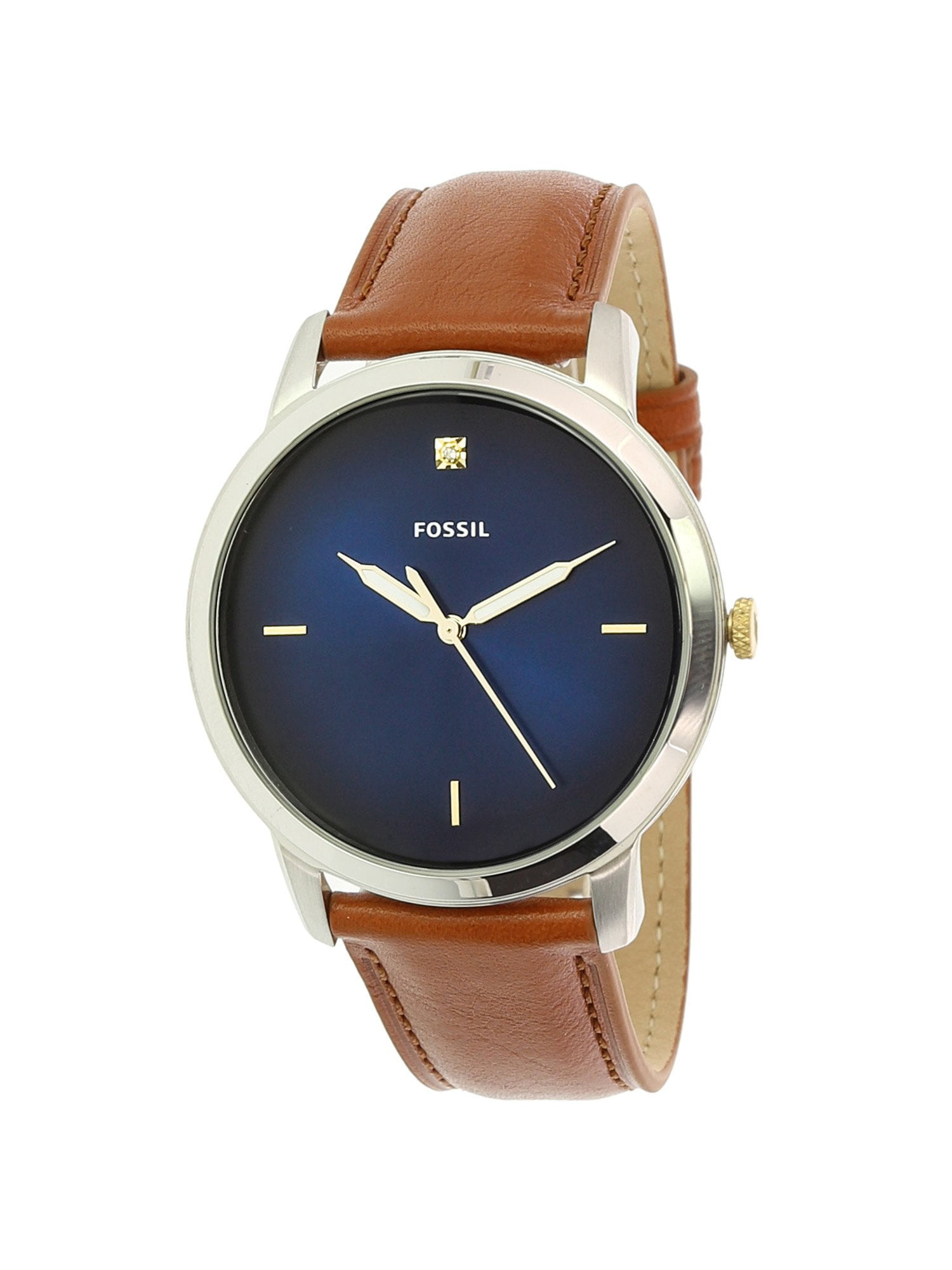 Silver Leather Japanese Quartz Fashion 