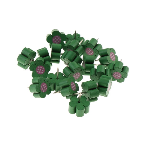 20pcs Paquete de Decorativo Pines de de Corcho para La Fabricación de Tela - , tal se describe Verde Yotijar Tachuelas Decorativas