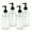 Clear, variant on Cornucopia Brands 8oz Clear Glass Pump Bottles (4-Pack w/Black Plastic Pumps), Great as Essential Oil Bottles, Lotion Bottles, Soap Dispensers, and More