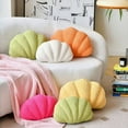thumbnail image 4 of SUSIELADY Seashell Throw Pillows, Shell Shaped Pillow, Seashell Decorative Pillow, Soft Plush Pillow Sea Couch Decoration, Beige, 13 X 10 inch, 4 of 6