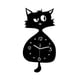 thumbnail image 1 of Reloj colgante silencioso con diseño de animal, moderno y elegante, con péndulo, decorativo, para pared, para habitación infantil., 1 of 9