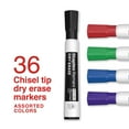 thumbnail image 2 of Staples Remarx Dry Erase Marker Chisel Tip Assorted 36/Pack (ST62935), 2 of 6