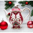 thumbnail image 2 of Ceramic Christmas Fantasia Teapot 9.5 Inch  Mom, 2 of 3