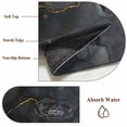 thumbnail image 6 of Marble Round Area Rug 5 FT, Non Slip Bedroom Rugs, Black Grey Modern Luxury Gold Washable Soft Circular Carpet Non-Shedding Floor Mat for Kitchen Dining Room Foyer Balcony Dorm, 6 of 8