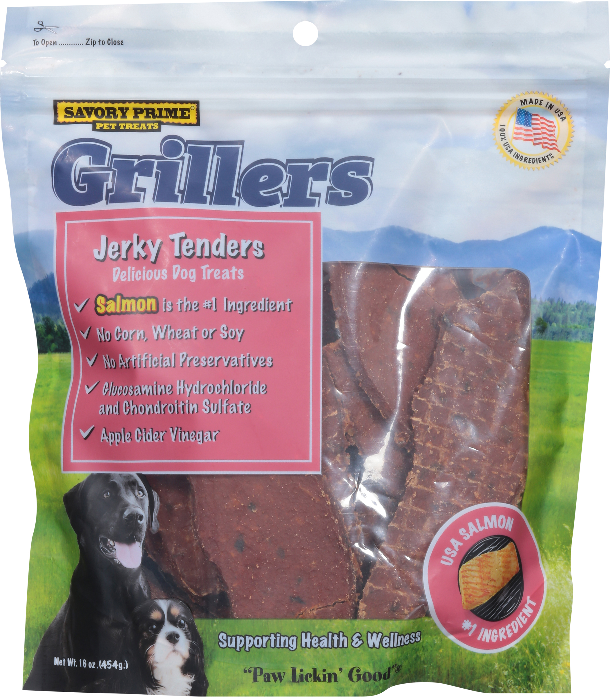 Savory Prime Grillers Delicious Jerky Tenders Dog Treats 16 oz
