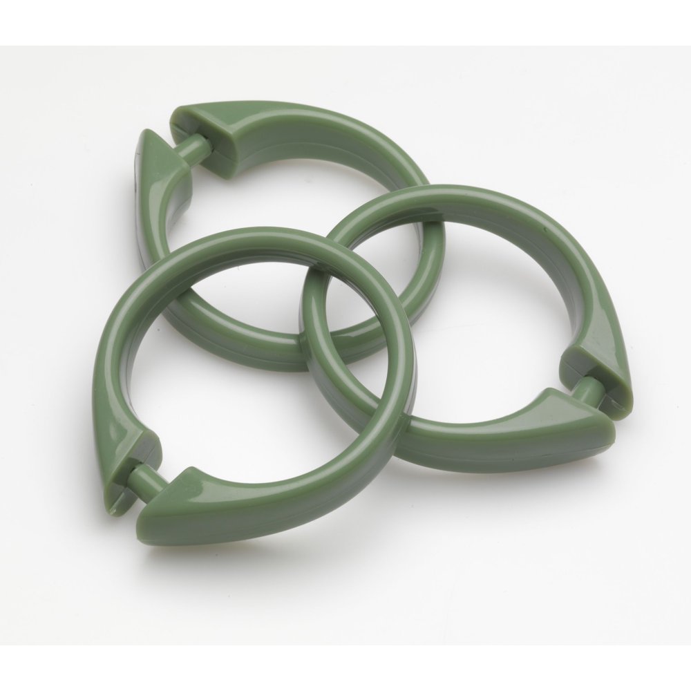 BetterBath Set of 12 Plastic Snap Shower Curtain Hooks Sage Walmart