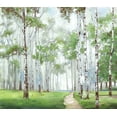 thumbnail image 2 of Pearce, Allison 22x20 White Modern Wood Framed Museum Art Print Titled - Quiet Path, 2 of 4