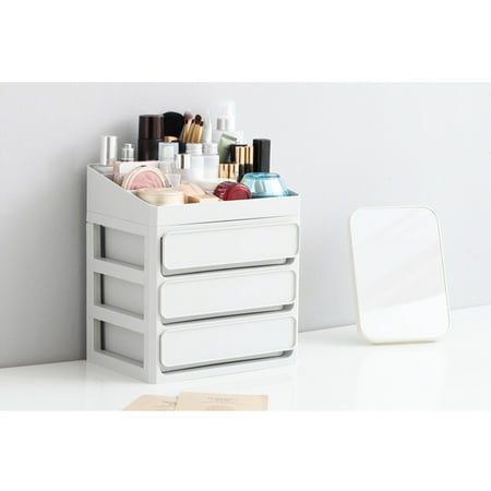Women Large Capacity Multi Drawers Cosmetics Storage Box Girl