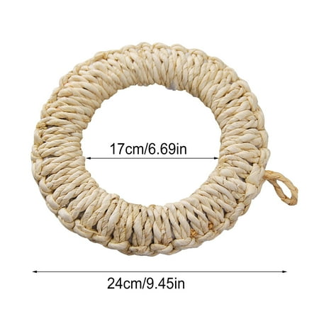 

Corn husk material Hand Geweven Milieu Placemat Kom Corn Lederen Koord Pot Houders Tafel Mat Diner Platen