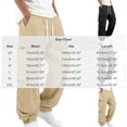 thumbnail image 3 of Yongwang Men's Corduroy Cargo Joggers Pants Drawstring Elastic Waist Pants Casual Tapered Pants with Pockets, 3 of 9