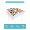 thumbnail image 5 of Quilts Full Size Bedding Set, Cute Puppy Sunflowers Lightweight Quilted Comforter, Farmhouse Eucalyptus Black White Soft Reversible Bedspread Coverlet with Pillow Covers for All Season, 78" x 90", 5 of 7