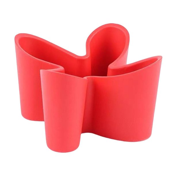 Organizador de escritorio, caja de almacenamiento, soporte para bolígrafos, soporte para control remoto, almacenamiento de papelería Rojo