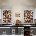 thumbnail image 2 of Palm Leaf & Beach Vacation 2 Pack Short Curtains 27.5x36 Inch Retro Aloha Floral Design Window Treatments, 2 of 4