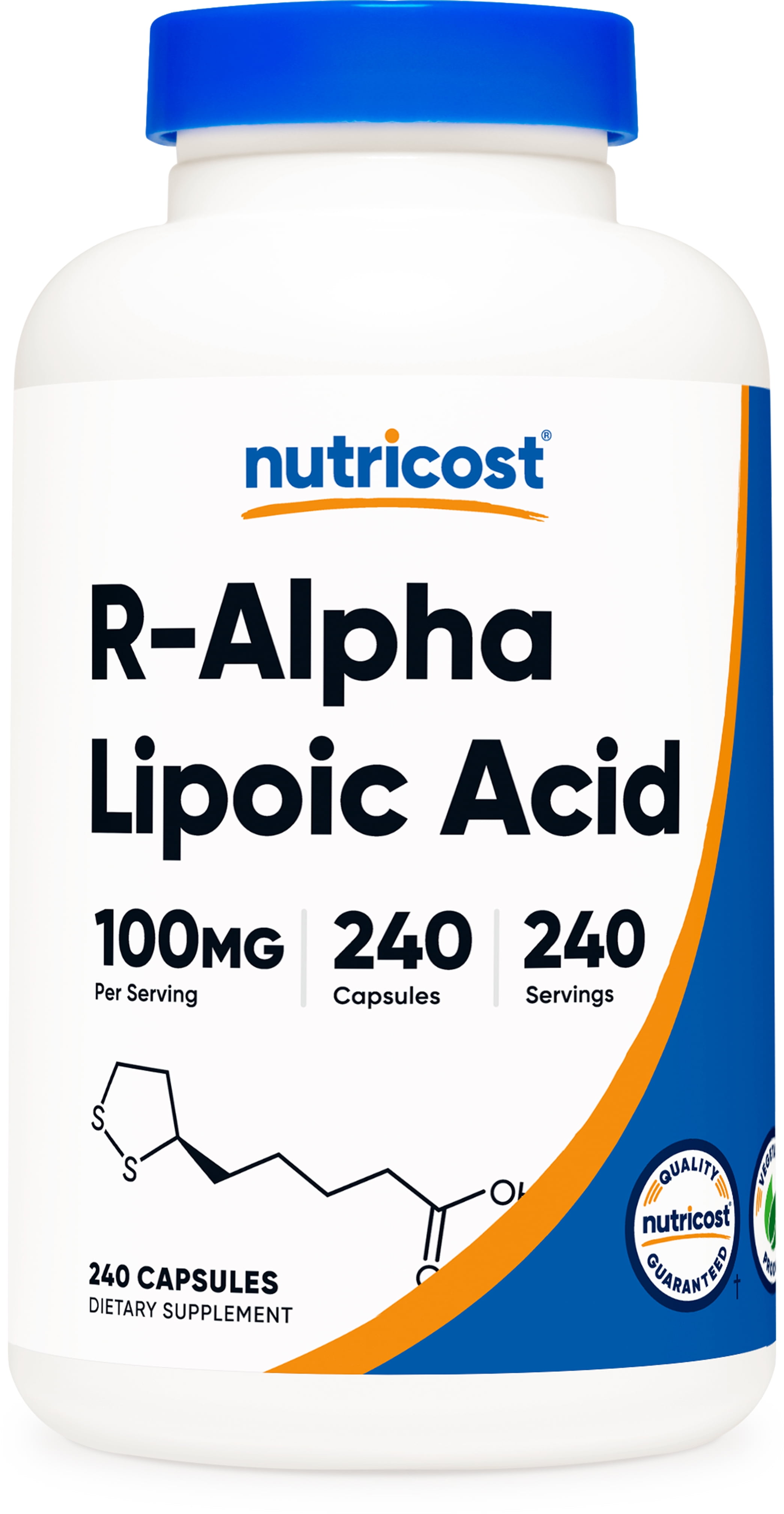 Difference Between Alpha Lipoic Acid And R Alpha Lipoic Acid Buy Nutricost R-Alpha Lipoic Acid 100mg, 240 Capsules - Veggie Capsules