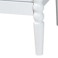 thumbnail image 3 of Baxton Studio Lucera Mid-Century White Full Size 3-Piece Bobbin Bedroom Set, 3 of 6