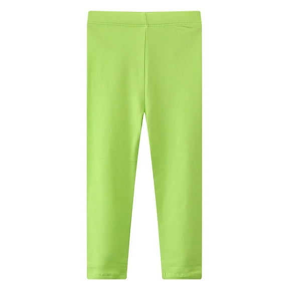 Otqutp Little Girls Footless Leggings Tight Cotton Thin Leggings Toddler Baby Solid Stretch Trousers Legging Basic Leggings Stretchy Soft Leggings Tights Pants(I,7 Years)