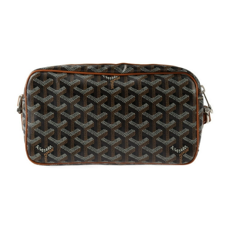 Goyard ブラック/ブラウン ショルダーバッグ セット Pre-Owned GOYARD Goyard Cap Vert PM Shoulder Bag - Leather Black