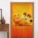 thumbnail image 1 of Cortina de puerta Garfield para entrada, cortina opaca con estampado de patrón, cortina divisoria de ambientes, tapiz para decoración del hogar, 34" de ancho x 56" de largo, 1 of 7