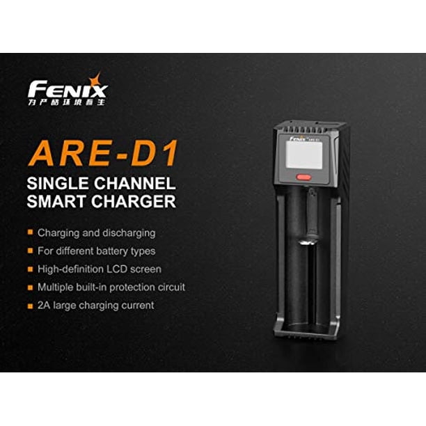 Cargador de batería inteligente Fenix ARE-d1 EdisonBright BBX5 USB para 21700/18650/16340