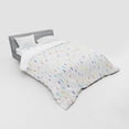 thumbnail image 3 of Ambesonne Geometric Bedding Set 3 Pcs, Drizzling Funky Rain, Twin XL, Multicolor, 3 of 3