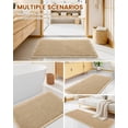 thumbnail image 7 of Waffle Bath Mat 32"x20", Extra Soft Absorbent Bathroom Rug, Non-Slip, Quick Dry, Machine Washable, Brown, 7 of 7
