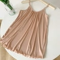 thumbnail image 7 of Fglymey Flowy Camisole for Women Crew Neck Sleeveless Spaghetti Strap Casual Pleated Basic Tank Tops Beige M, 7 of 7