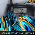 thumbnail image 3 of YIMEIS Kitchen rugs Washable flannel Printed Area Rug and Mats DoorMats, bath mat,Autumn and Winter Festival Decoration-Peacock feathers blue 15.7'' x 23.6''+17.7'' x 47.2'', 3 of 5