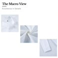 thumbnail image 6 of Women Long‑Sleeve Non‑Sheer Button‑Down Work Blouse, Breathable Business‑Casual Office Daily Tops, 6 of 9