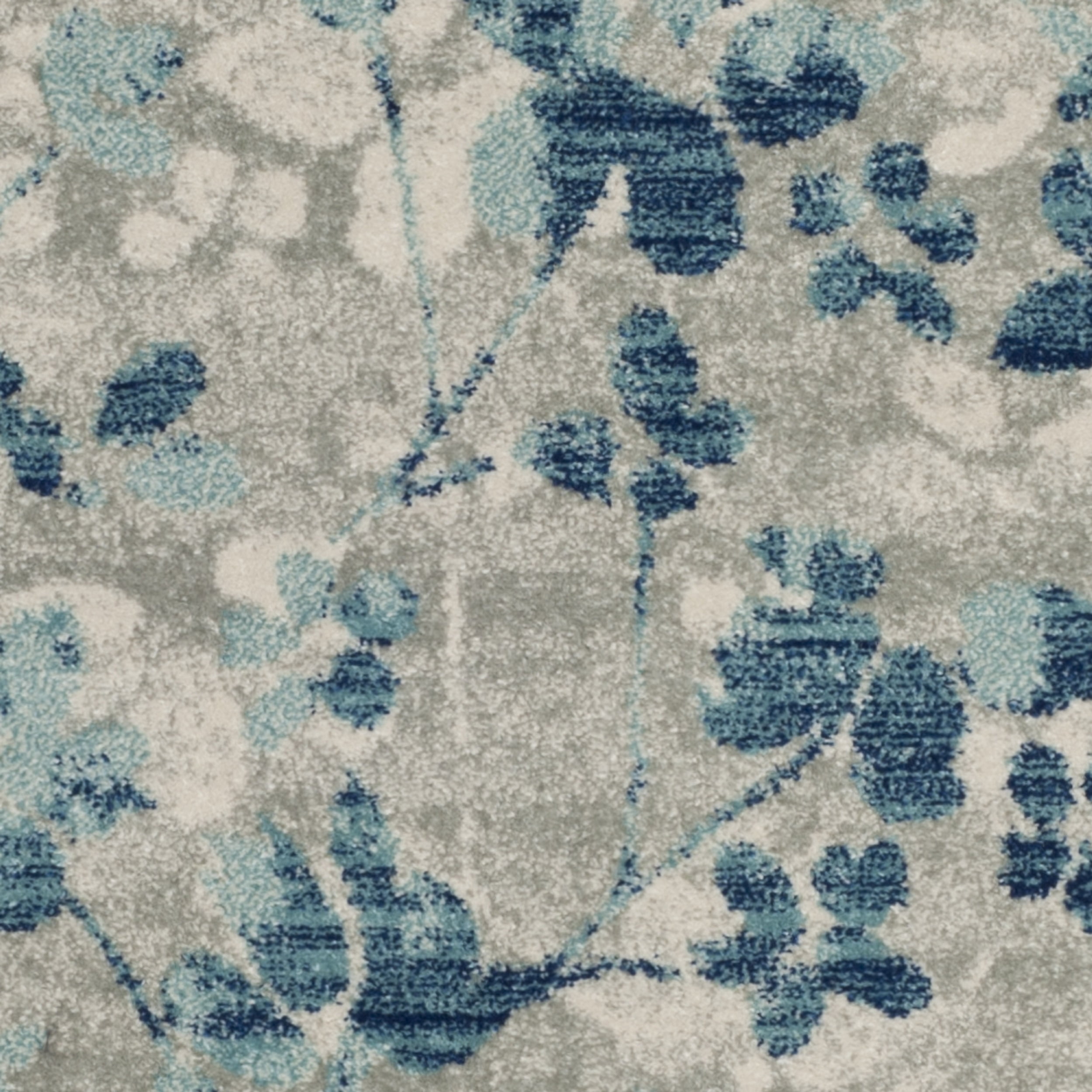 SAFAVIEH Evoke Pavel Floral Flowers Runner Rug, Grey/Light Blue, 2'2" x 9'