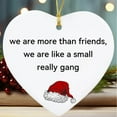 thumbnail image 1 of Xihbxyly Adorno Navideño En Forma de Corazón, Divertido Mensaje Sarcástico, Diseño de Cerámica, Decoración Navideña, Regalo Versátil para Familiares y Amigos, Incluye Cuerda para Colgar, Ideal para N, 1 of 4
