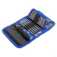 thumbnail image 1 of Juego de 24 puntas de destornillador con adaptador de portapuntas magnético de liberación rápida, con bolsa, tornillos, tuercas, taladro, destornillador de mano, 1 of 5