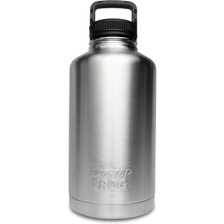 H2 Hydrology Growler Water Bottle with Handle Lid | Double Wall Vacuum Insulated One Gallon Growler | Hot and Cold Leak Proof Sweat Free | Sports