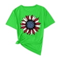 thumbnail image 1 of Camisas de Manga Corta para las Mujeres Moda Casual Impresión Cuello Redondo Suéter Tee Blusas, 1 of 6