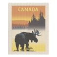 thumbnail image 2 of Canada, Moose at Dawn (1000 Piece Puzzle, Size 19x27, Challenging Jigsaw Puzzle for Adults and Family, Made in USA), 2 of 4