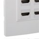thumbnail image 3 of 4K 60Hz HD Wall Plate Female to Female 4 Port HD Multimedia Interface for Computers, TVs, Hard Drives, 3 of 4